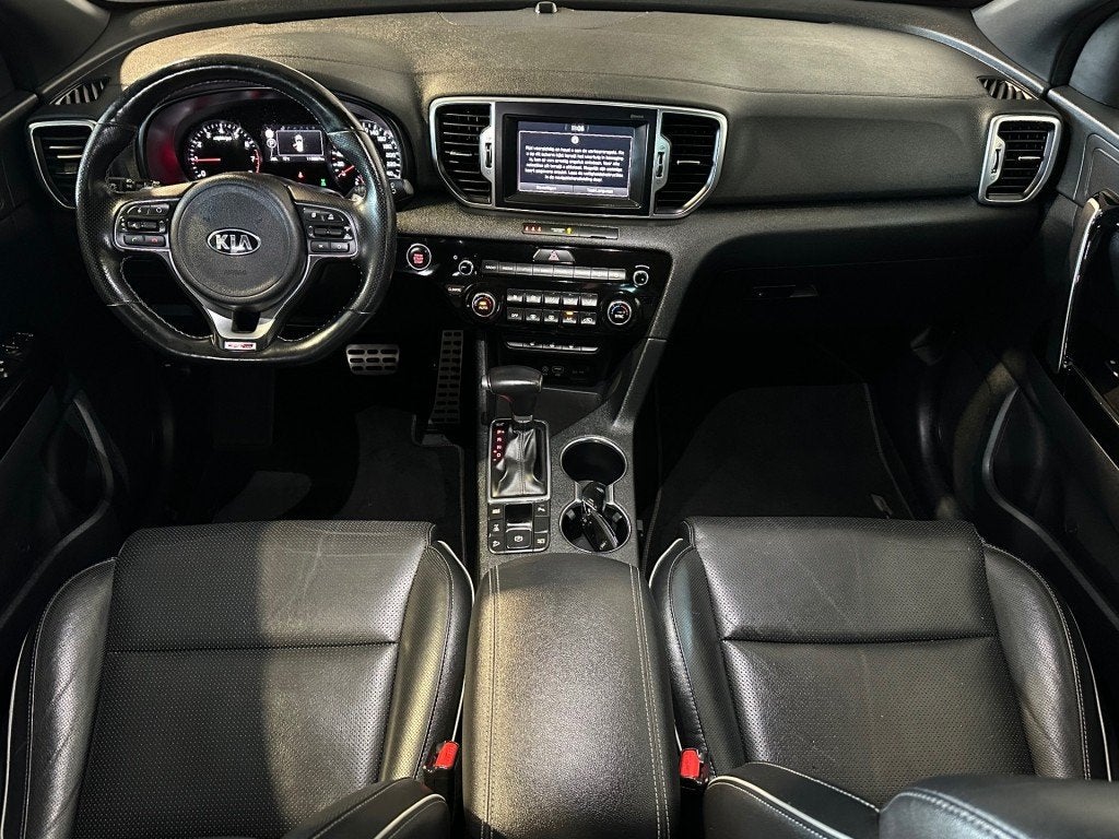 Kia SPORTAGE 1.6 T-GDI 4WD GT-L. NAP l TREKH l STOEL/STUURVE, Auto's, Kia, 4 cilinders, Met garantie (alle), Zwart, Bedrijf