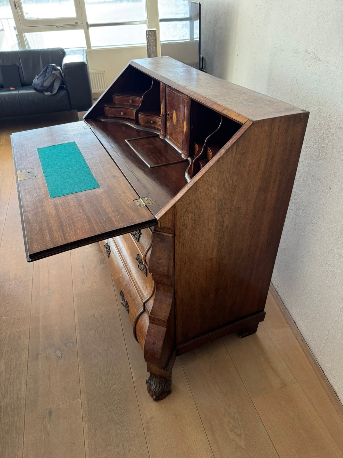 Antieke secretaire, Ophalen of Verzenden, Gebruikt, Art nouveau