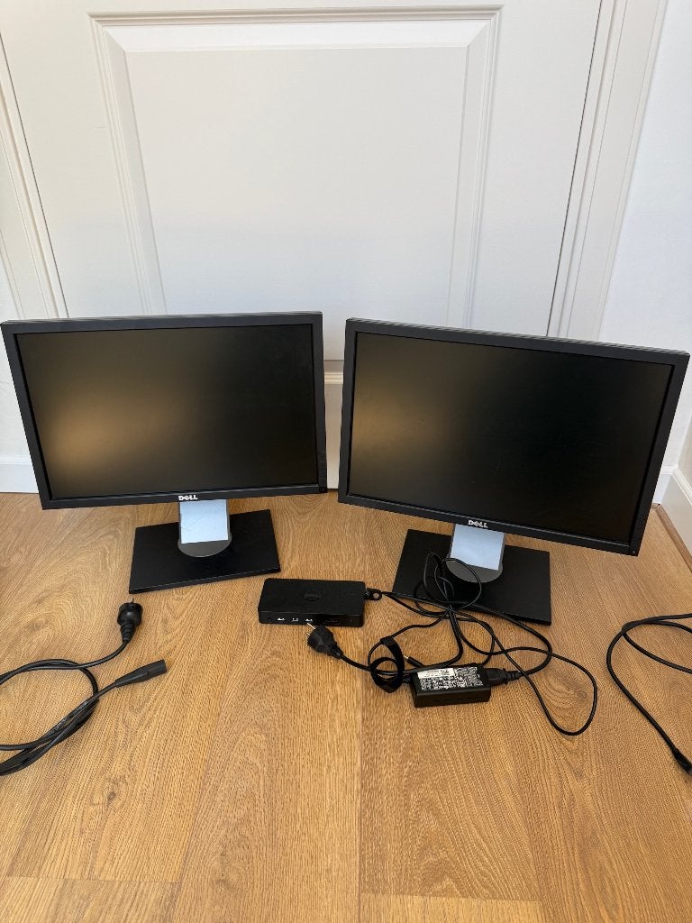 2 computer monitors Dell P1911b & Dell 3100 docking station, Ophalen, Refurbished, Dell, Overige typen