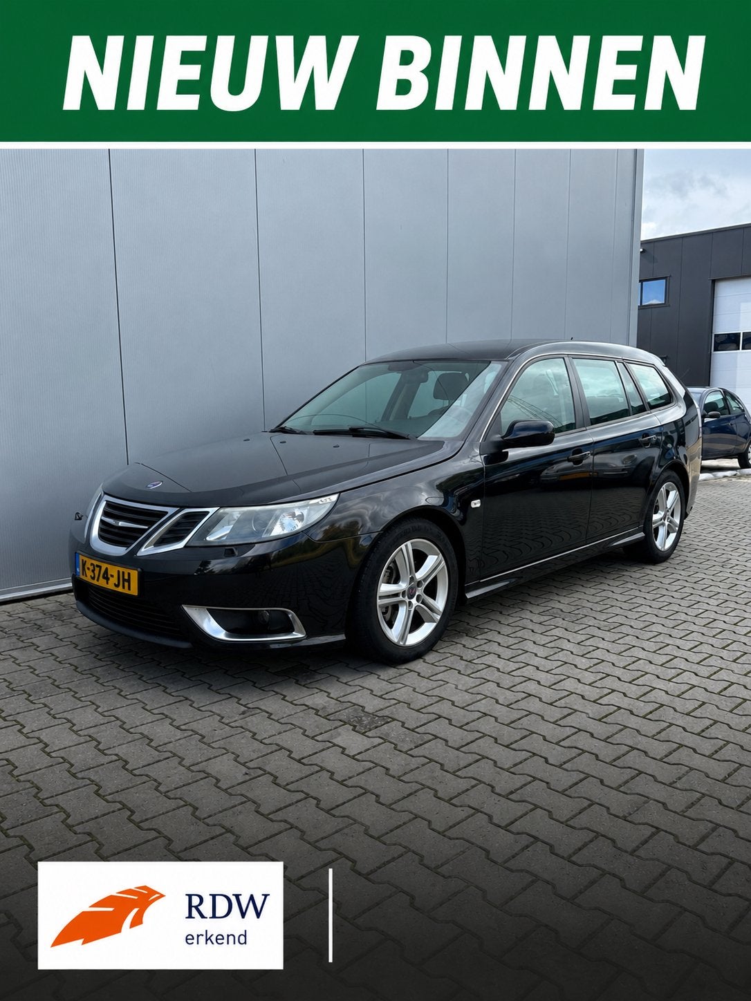 Saab Aero 2.0 T XWD Hirsch H6  * volledig documentatie, Auto's, 1998 cc, 1610 kg, Zwart, Handgeschakeld