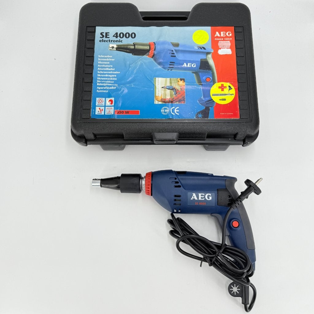 AEG SE 4000 Gipsplaat schroevendraaier, AEG, Gebruikt, Support@afg.com, Heinrich-Hertz-Str. 4
64331 Weiterstadt
Germany