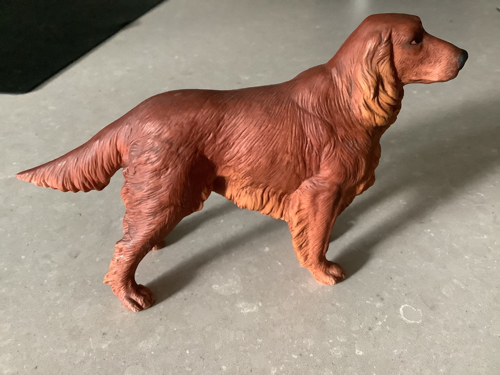 Vintage beeldje hond ierse setter, Ophalen of Verzenden, Hond of Kat, Beeldje of Figuurtje