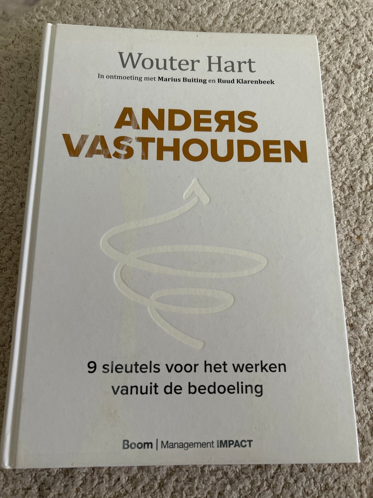 Anders Vasthouden - Wouter Hart (Management Boek), Boeken, Ophalen of Verzenden, Zo goed als nieuw