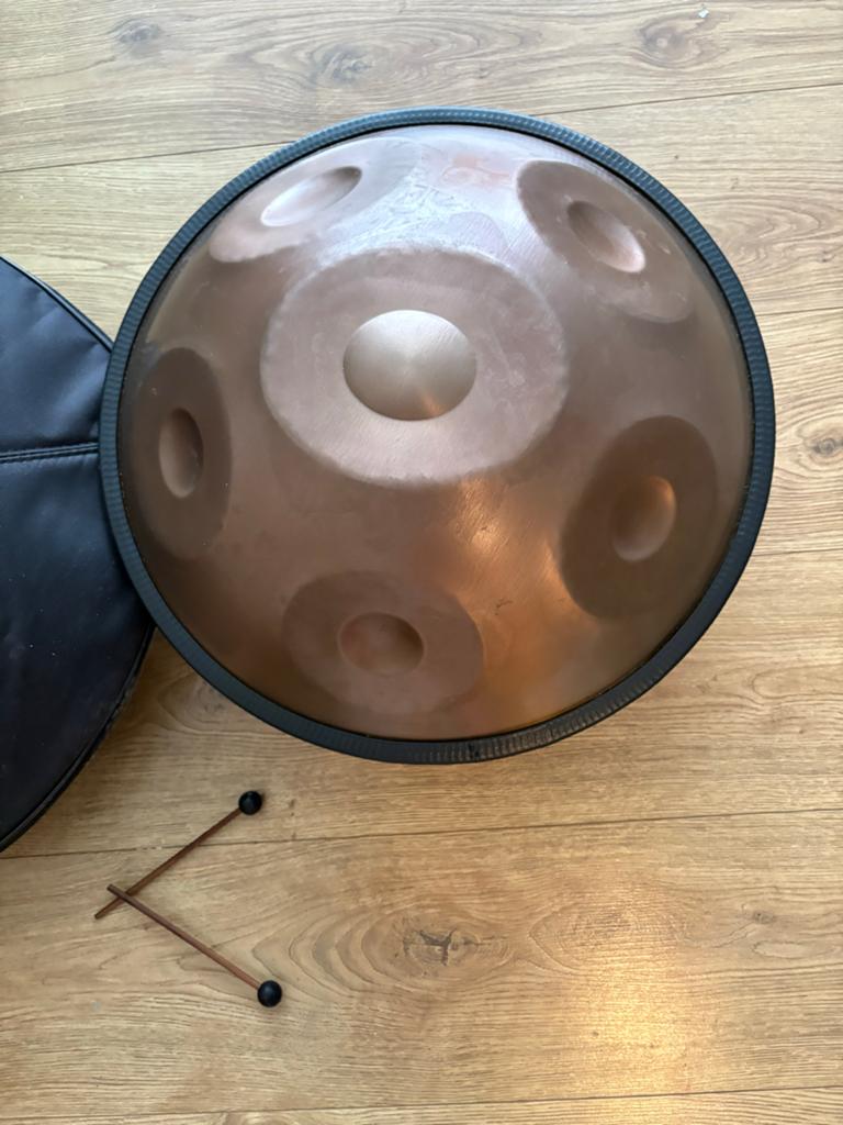 Handpan 9 tonen - Ideaal voor beginners, Muziek en Instrumenten, Percussie, Ophalen of Verzenden, Gebruikt, Melodische percussie