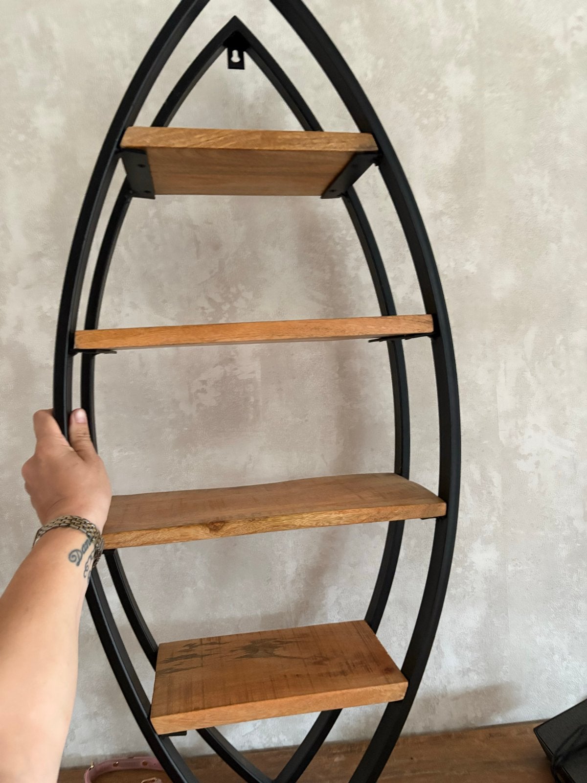 Ovaal wandrek van zware kwaliteit - Woonwinkel, Huis en Inrichting, Woonaccessoires | Wandplanken en Boekenplanken, Ophalen, Zo goed als nieuw