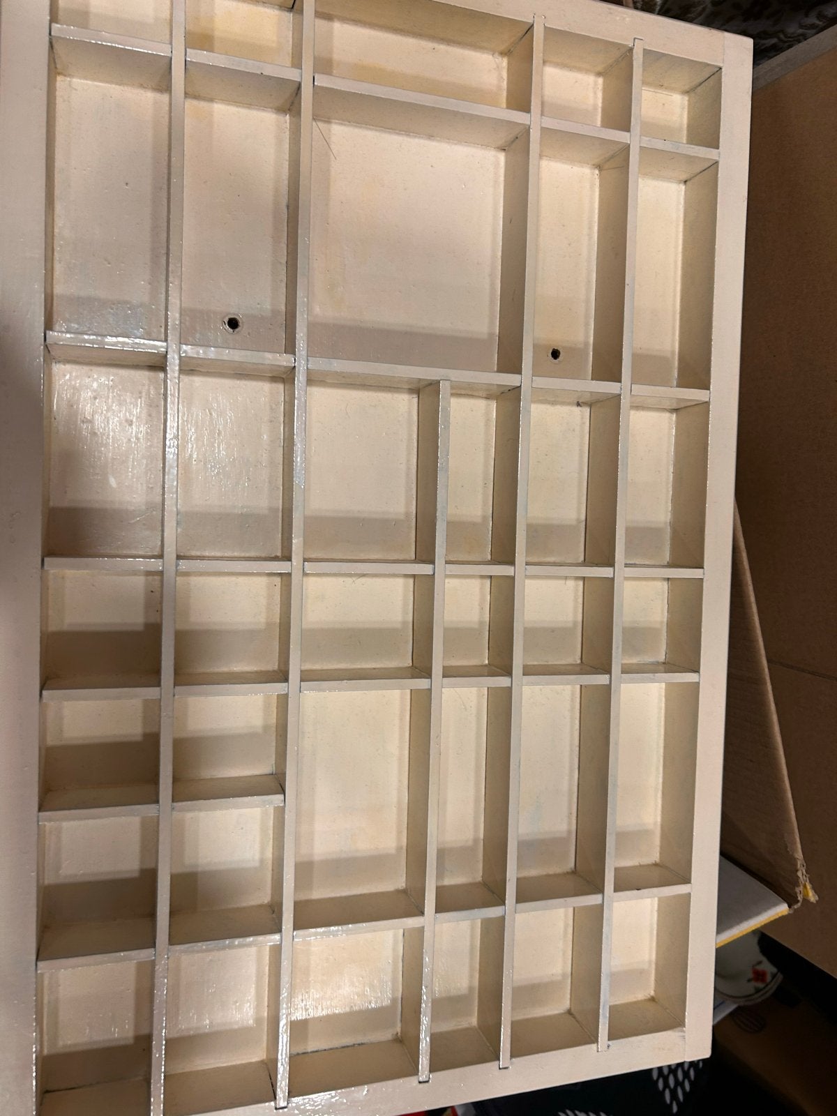 Letterbak 34 x 52 cm - Vintage Houten Opbergbak, Huis en Inrichting, Gebruikt, ., Ophalen of Verzenden, .