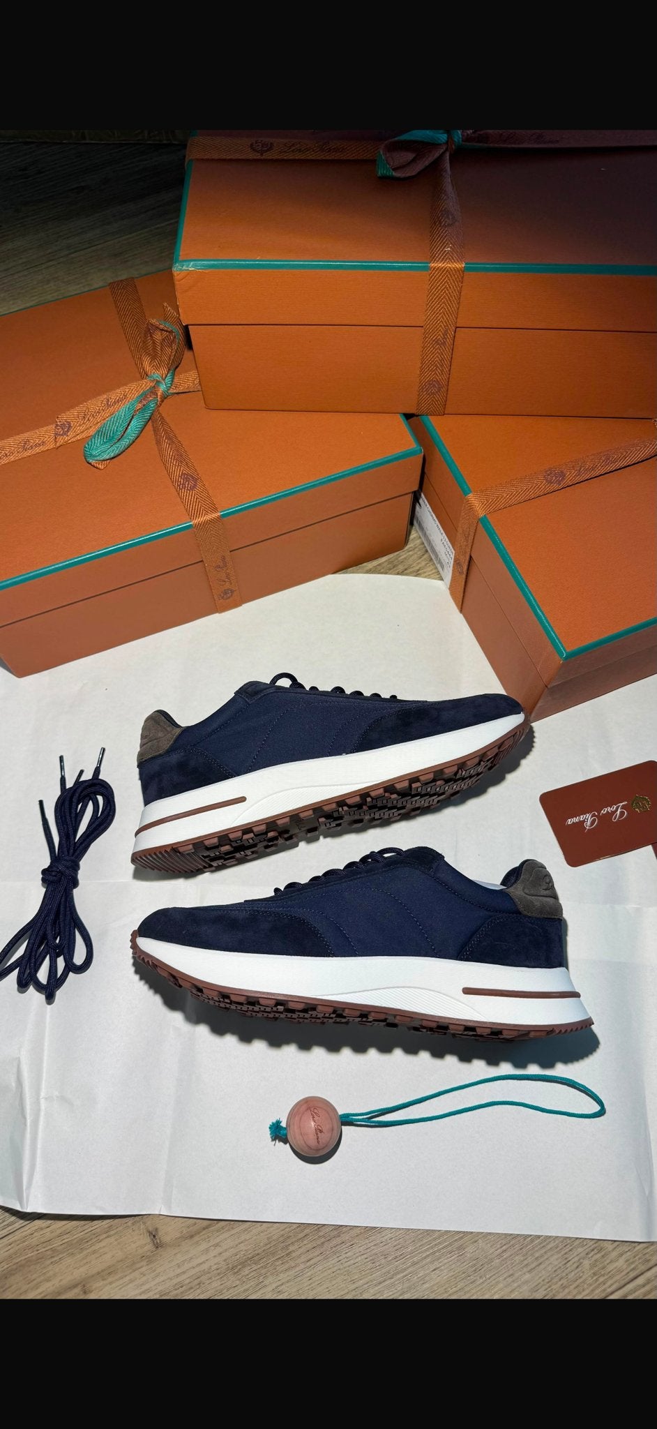 Loro Piana Heren Sneakers - Nieuw in Doos Maat 44, Kleding | Heren, Schoenen, Blauw, Nieuw, Ophalen of Verzenden, Sneakers of Gympen