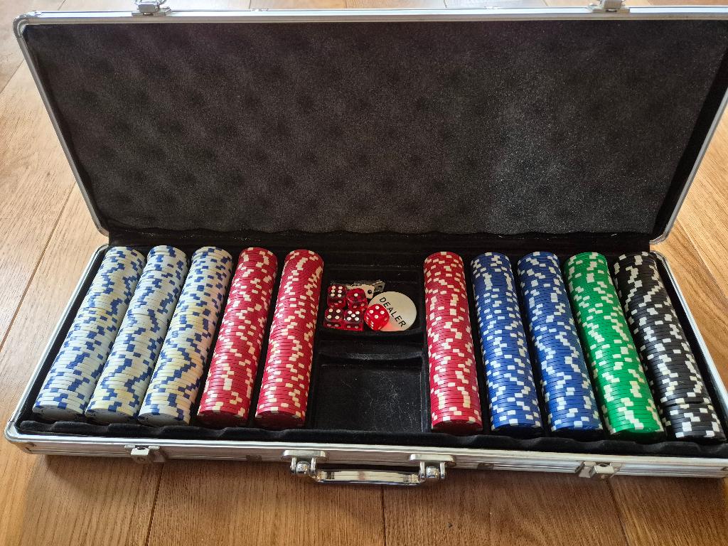 Poker chips, Vijf spelers of meer, Ophalen of Verzenden, Gebruikt, Onbekend