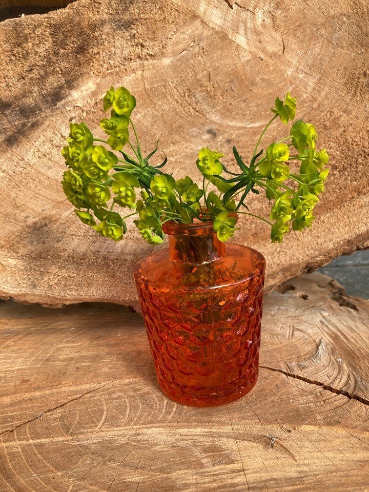 FLESJE VAASJES ORANJE HOOG 10 CM NIEUW, -, -, Nieuw, Ophalen of Verzenden