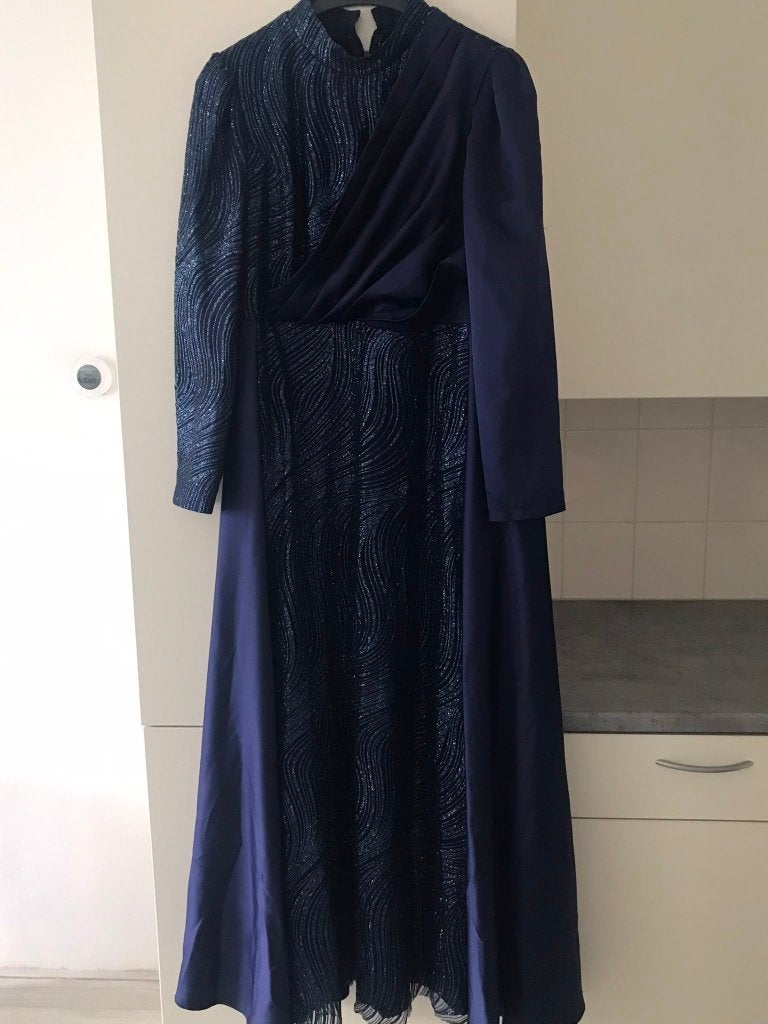 Abiye,abaya, avondjurk, Ophalen of Verzenden, Zo goed als nieuw, Maat 46/48 (XL) of groter, Galajurk