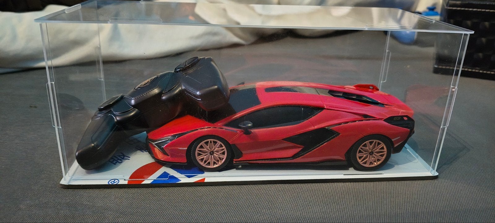 RC Auto 1:24 Lambo Sian FKP Rood, Nieuw, Auto onroad, Schaal 1:24, RTR (Ready to Run)