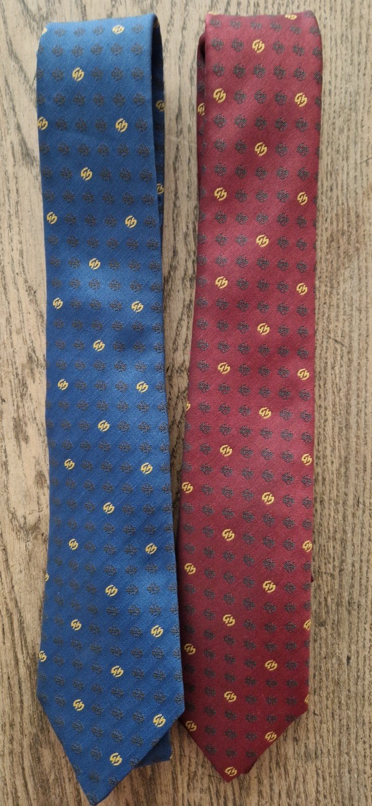2 Vintage Gist-Brocades Delft Stropdassen, Ophalen of Verzenden, Zo goed als nieuw, Overige typen