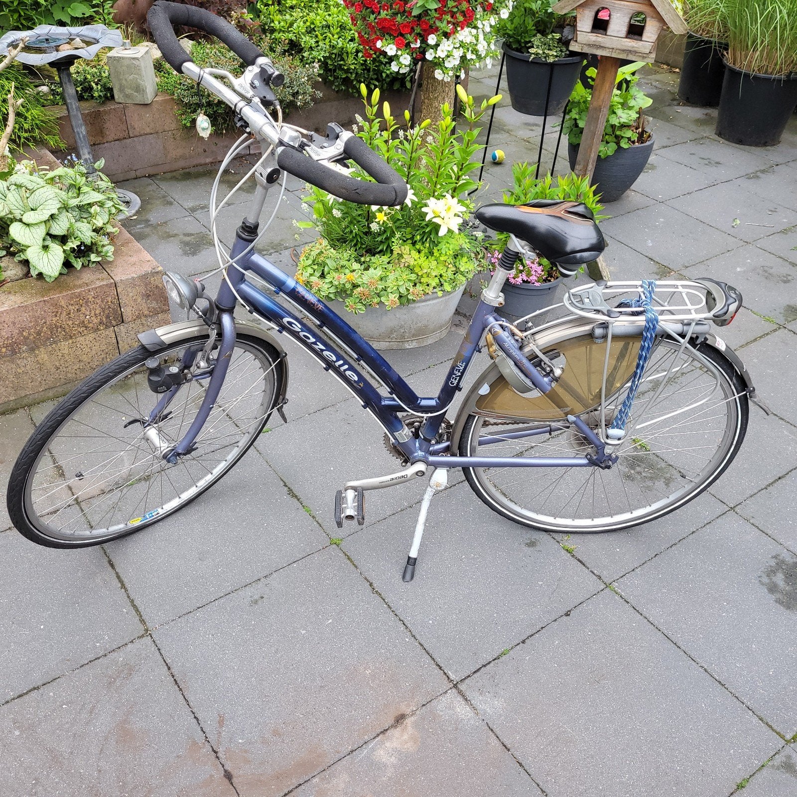 Gazelle Geneve damesfiets 49 cm opknapper., Ophalen, Minder dan 10 versnellingen, Gebruikt, 49 tot 53 cm
