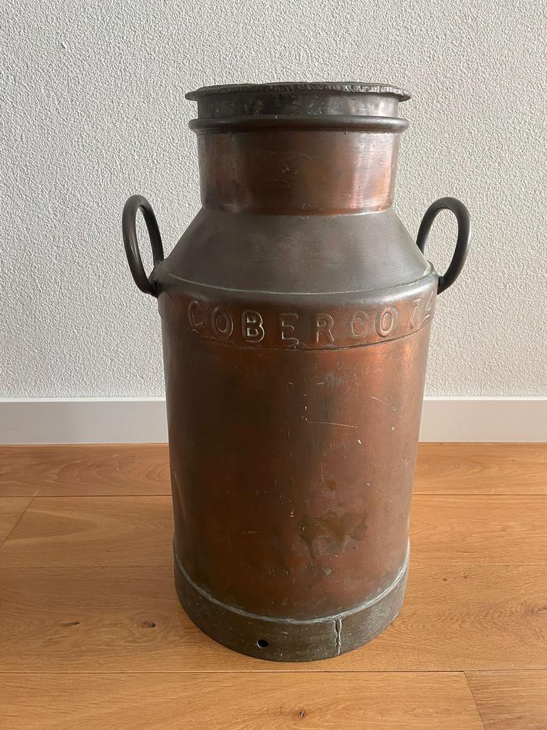 Antieke Koperen Melkbus - Decoratieve Blikvanger, Antiek en Kunst, Antiek | Koper en Brons, Ophalen, Koper