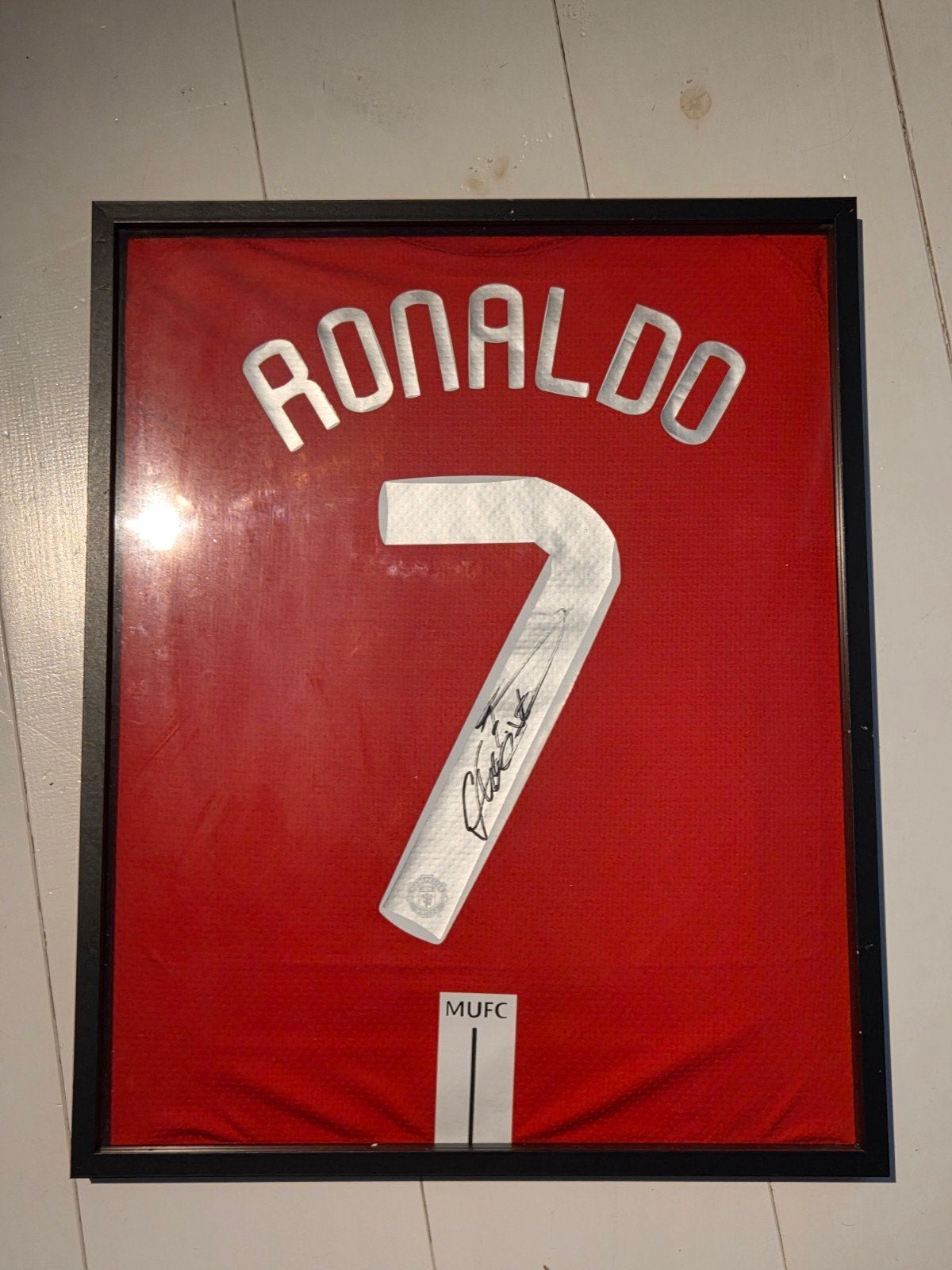 gesigneerd Cristiano Ronaldo shirt, Ophalen of Verzenden, Zo goed als nieuw, Buitenlandse clubs, Shirt