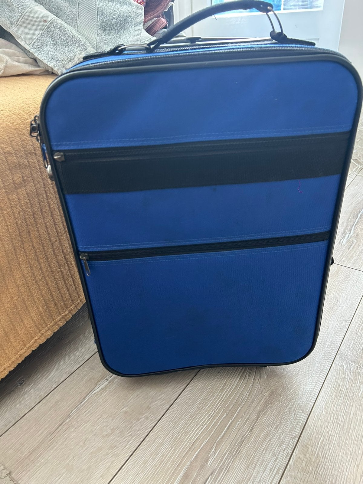 Reiskoffer /handbagage, Ophalen, Gebruikt, Blauw, Wieltjes