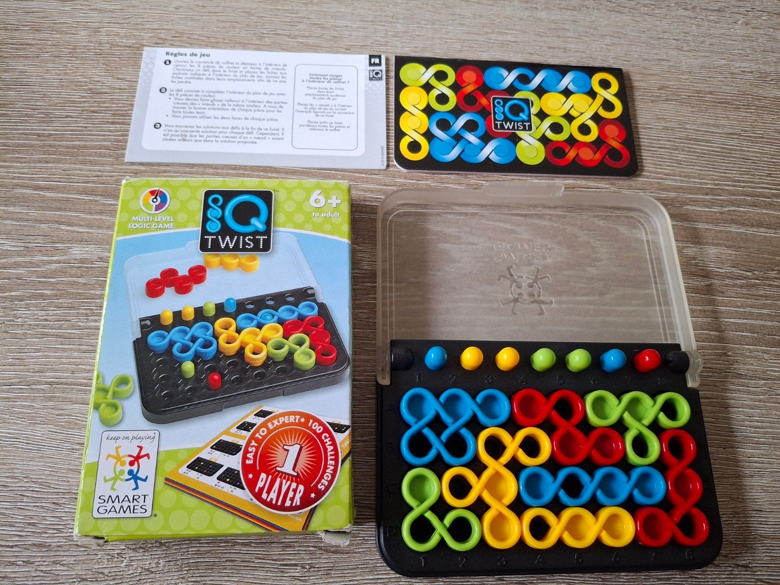 IQ twist spelletje, Ophalen of Verzenden, Minder dan 500 stukjes, Zo goed als nieuw, Rubik's of 3D-puzzel