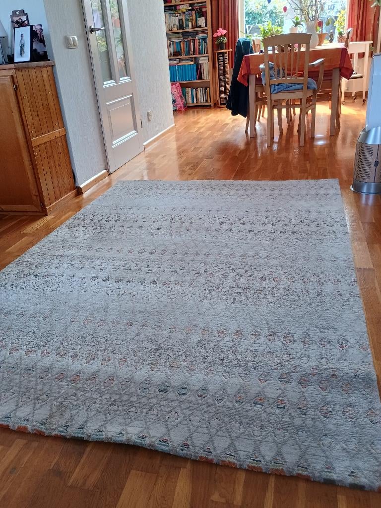 Vloertapijt beige, Huis en Inrichting, Ophalen, Gebruikt, 150 tot 200 cm, 200 cm of meer