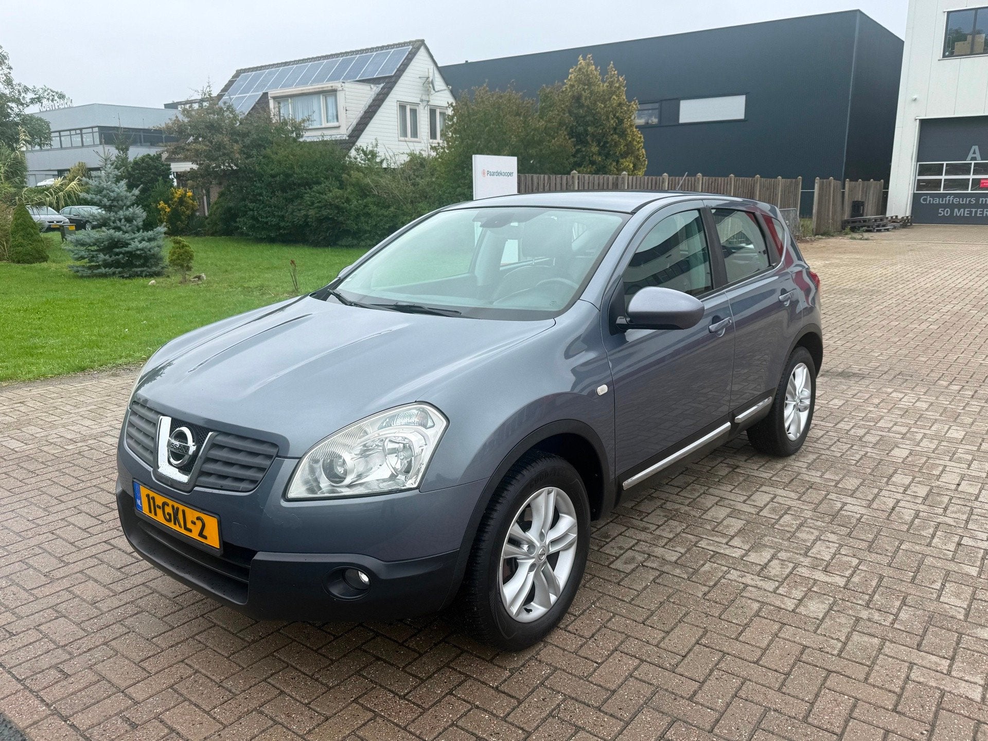 Nissan Qashqai 2.0 Tekna Pack AUTOMAAT LEER LPG 2008, Auto's, 450 kg, Gebruikt, 4 cilinders, Blauw