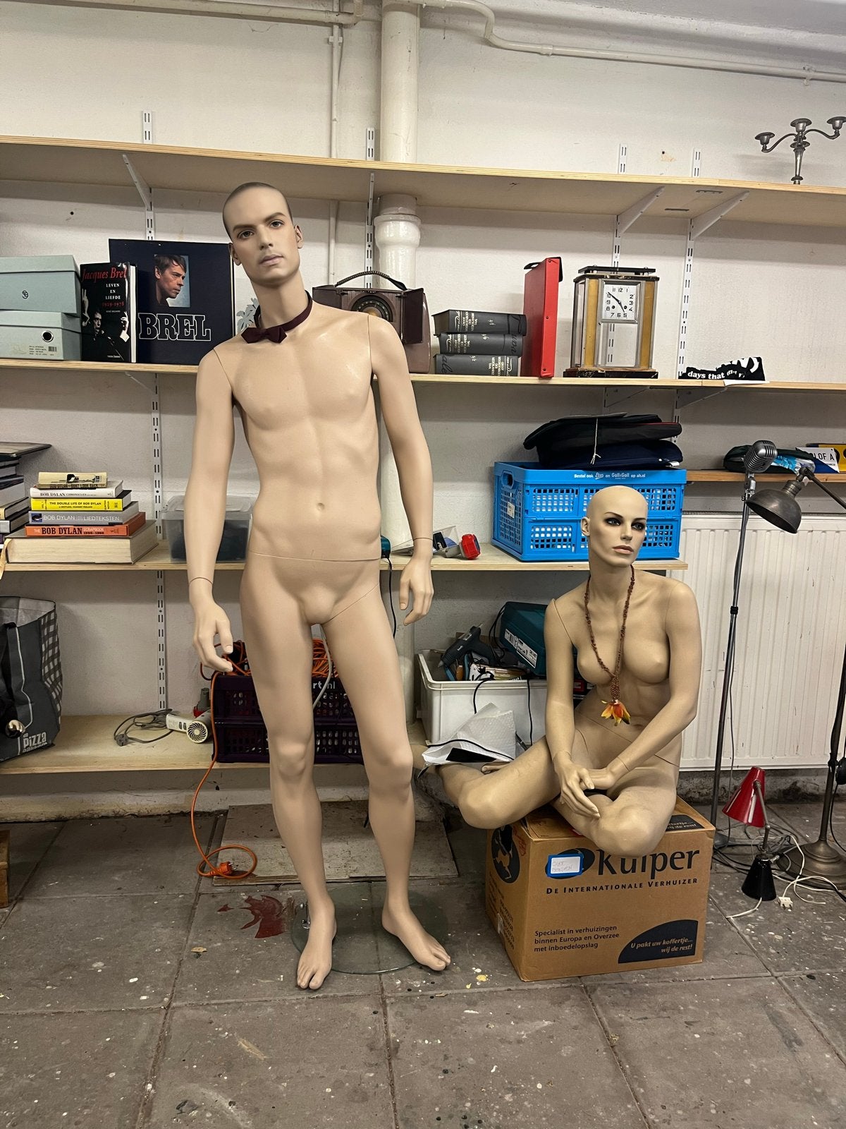Twee paspoppen (man en vrouw), Ophalen of Verzenden