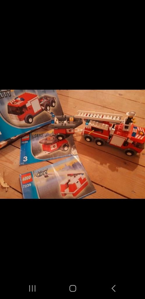 Lego 7239 brandweer ladderwagen, Ophalen of Verzenden, Elektrisch, Overige merken