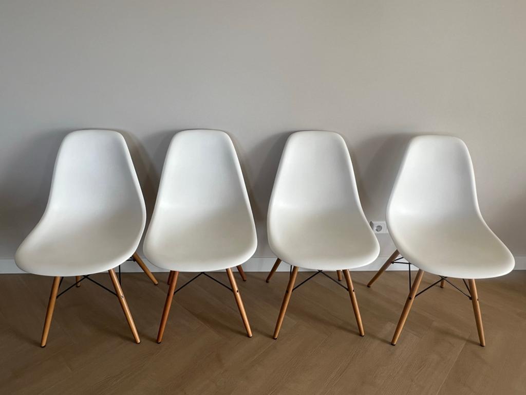 Vitra Eames Plastic Chair - Wit - Productie 2015, Ophalen, Kunststof, Gebruikt, Wit