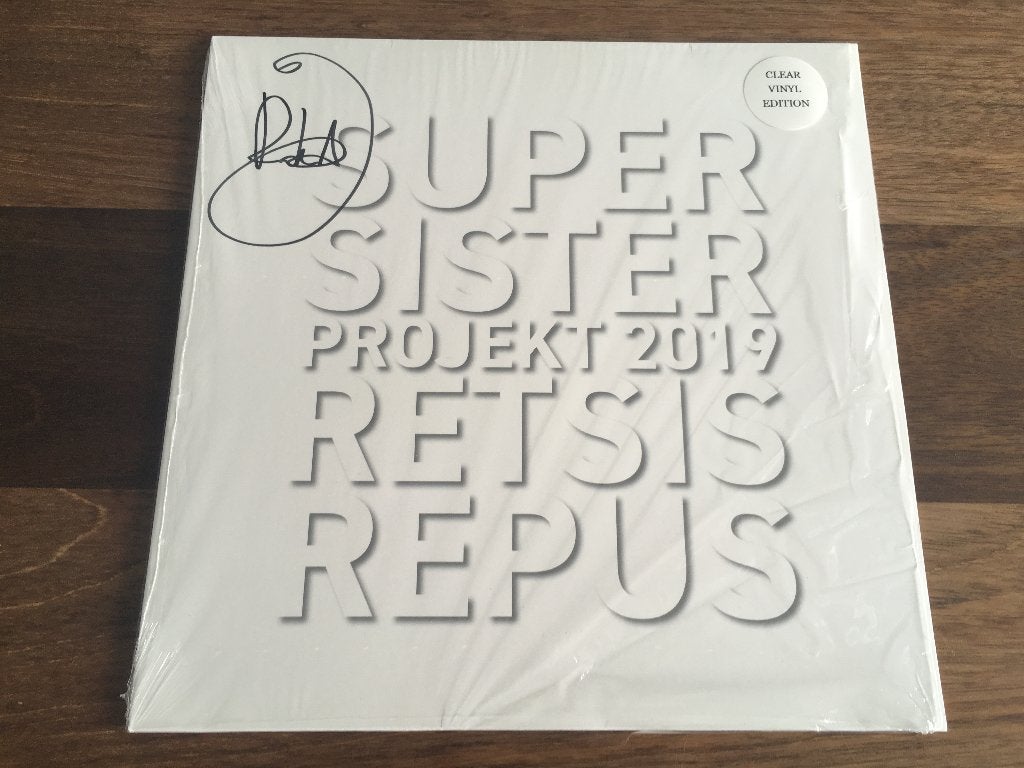 Vinyl LP Supersister Projekt 2019 Retsis Repus CLEAR SIGNED, Limited edition, 2020 tot heden, Ophalen of Verzenden, 12 inch
