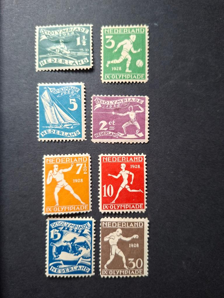 Nederland Olympische Spelen 1928 postzegels, Ophalen of Verzenden, T/m 1940, Postfris
