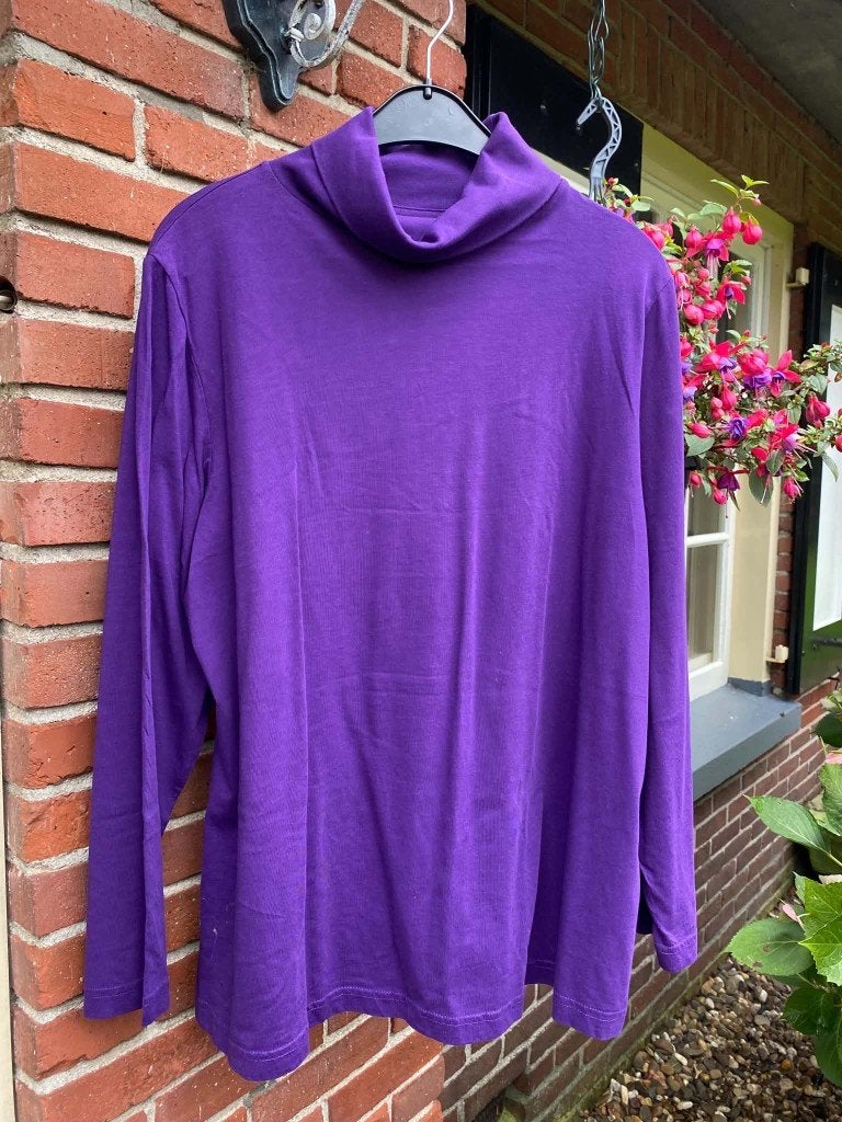 Ulla Popken 100%  cotton   pulli  nieuw  46/48, Kleding | Dames, Paars, Nieuw, Ulla Popken, Shirt of Top