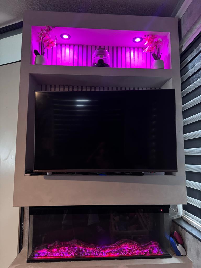 Openhaard cinewall, Huis en Inrichting, Haarden, Ophalen, Zo goed als nieuw
