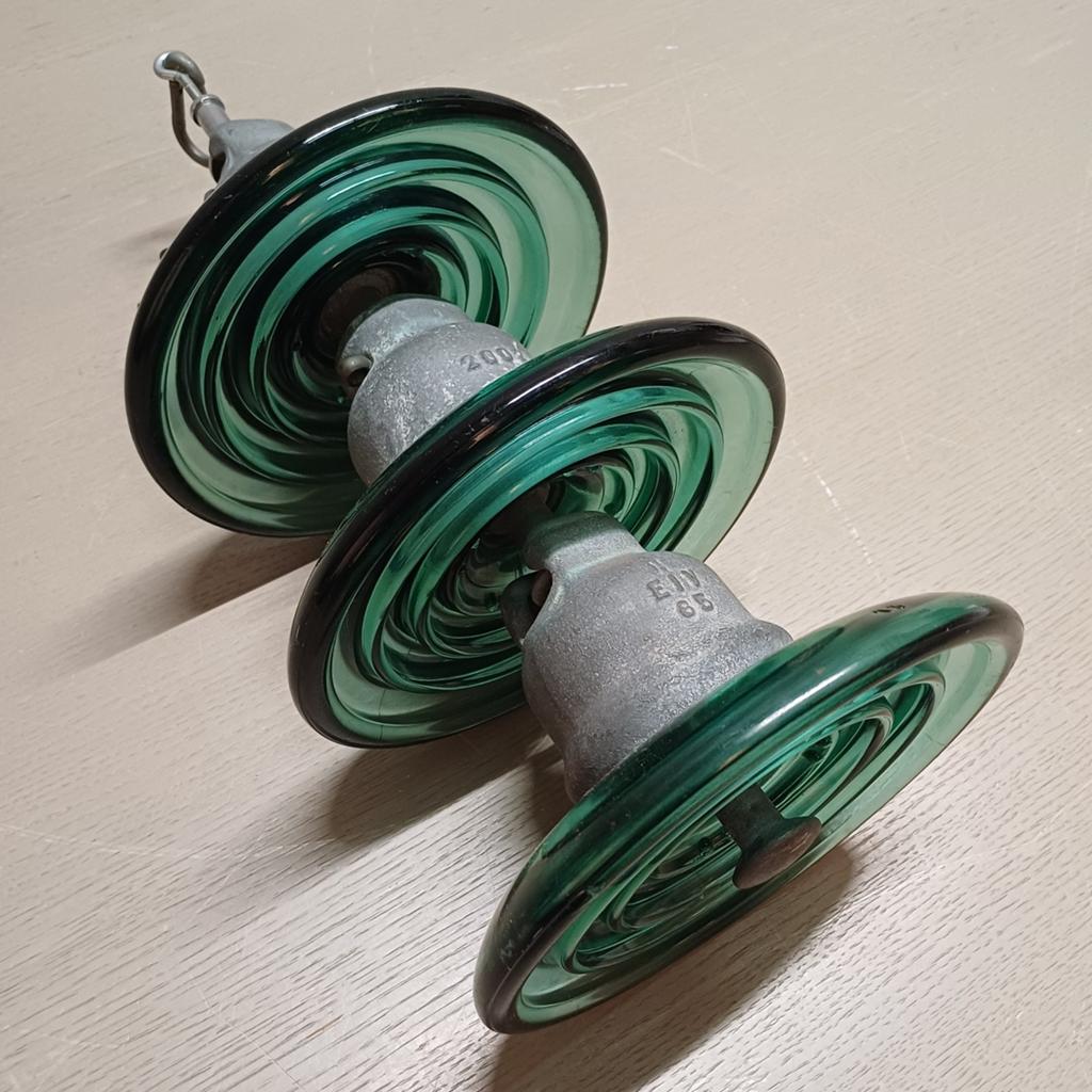 HOOGSPANNINGS GLASKAP ISOLATOR SCHIJF 1965, Ophalen, Zo goed als nieuw