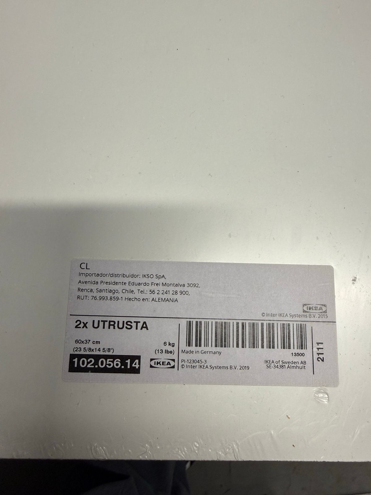 IKEA Utrusta plank 60x37 cm (2 stuks), Ophalen, Nieuw