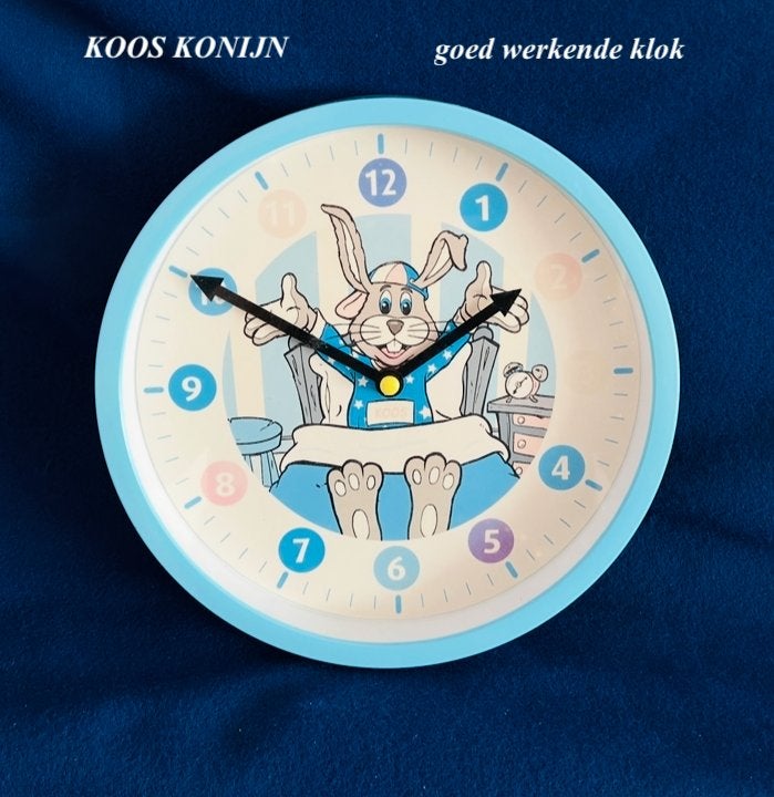 KOOS Konijn KLOK Roompot loopt prima (+ gratis boekje), Ophalen, Gebruikt, Ophangbaar, Blauw