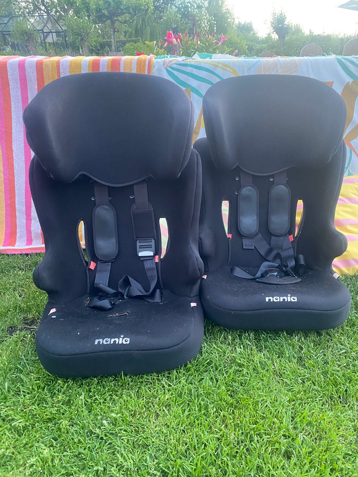 Nania Autostoeltje 9-18 kg - Zwart, 9 t/m 18 kg, Ophalen, Overige merken, Gebruikt