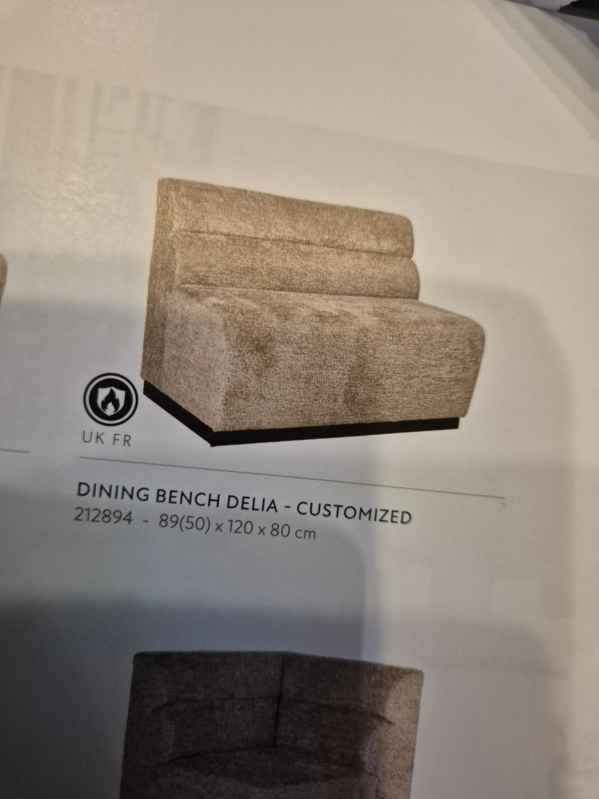 Richmond LUX aanbieding Dining Bench DELIA EN HILLPARK, Huis en Inrichting, Banken | Bankstellen, Ophalen, Nieuw, Vierpersoons of meer