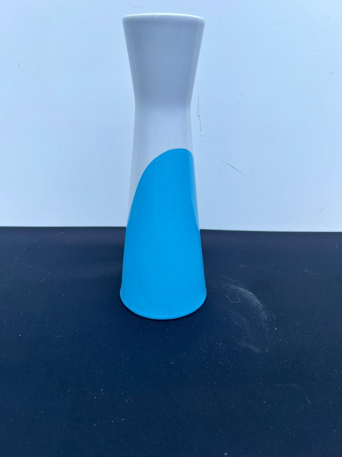 Te Koop Bloemenvaas Blauw Wit Zusss Vaas, Huis en Inrichting, Woonaccessoires | Vazen, Blauw, Ophalen of Verzenden, Zo goed als nieuw