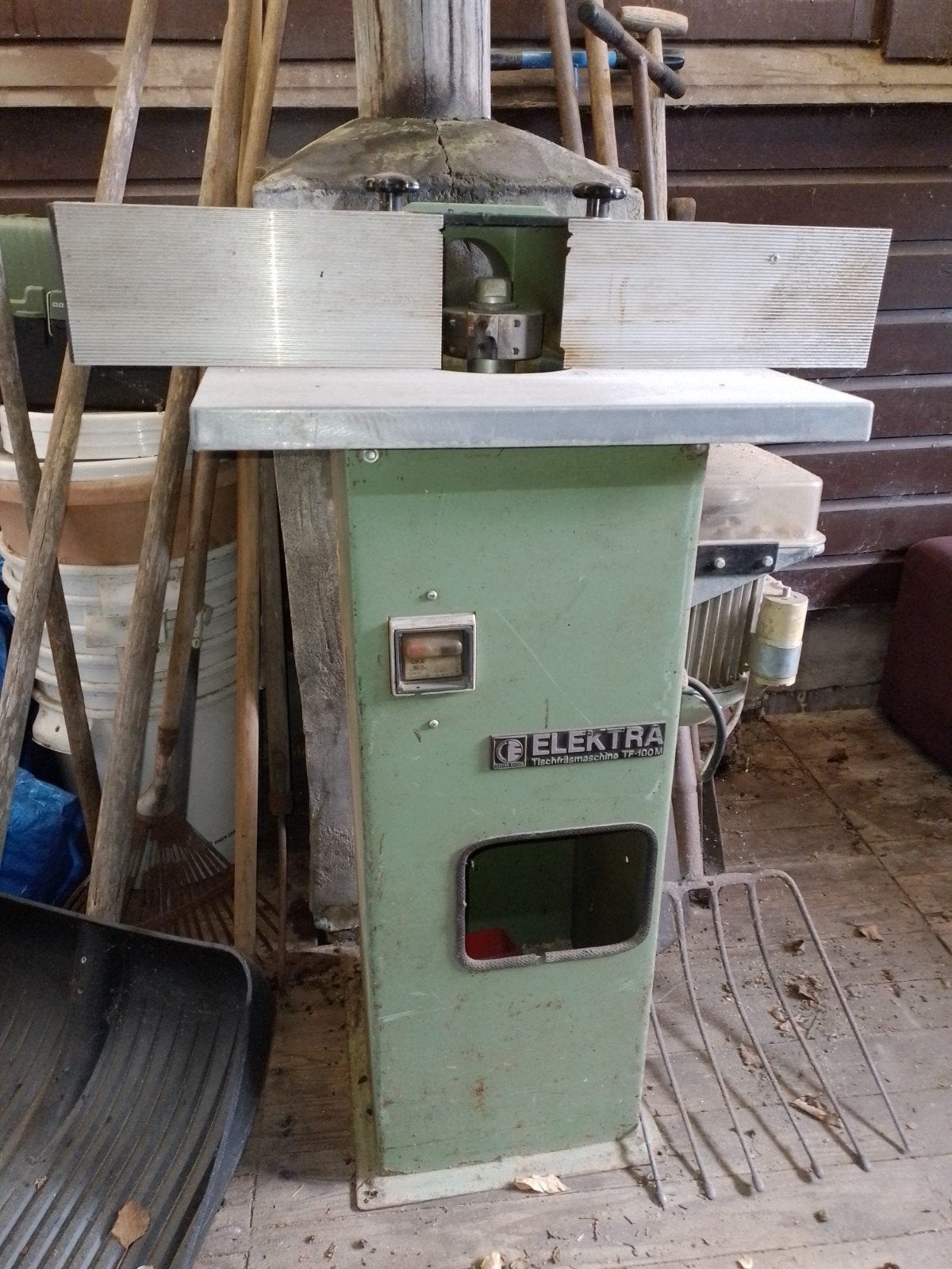 Elektra-Beckum Tafelfreesmachine met extra beitels, Gebruikt, Ophalen of Verzenden, Bovenfrees, Elektra-Beckum
