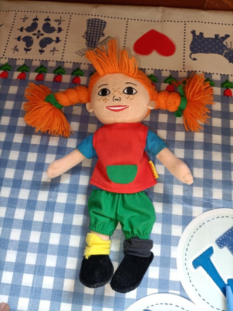 Pippi Langkous knuffel vintage 23 cm groot, Kinderen en Baby's, Speelgoed | Knuffels en Pluche, Ophalen of Verzenden, Zo goed als nieuw