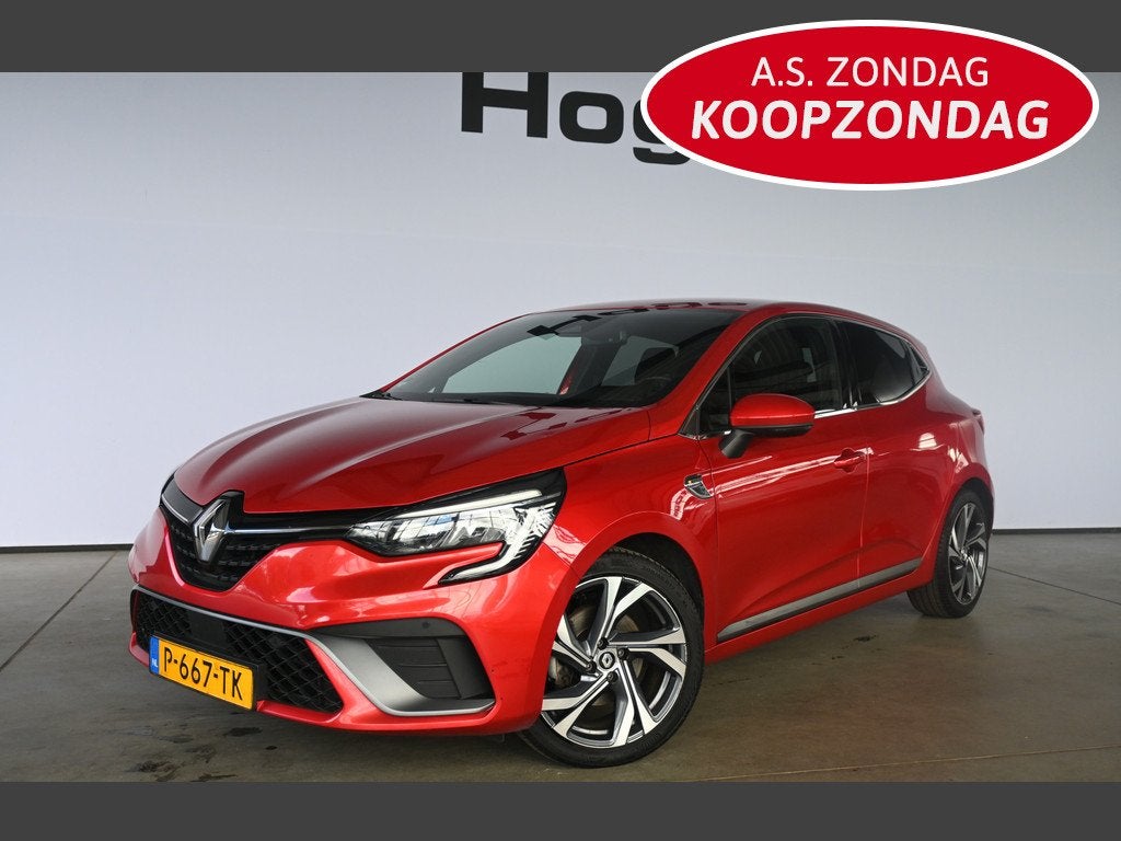 Renault Clio 1.6 E-Tech Hybrid 140 R.S. Line Navigatie Cruis, Gebruikt, 4 cilinders, Met garantie (alle), Bedrijf