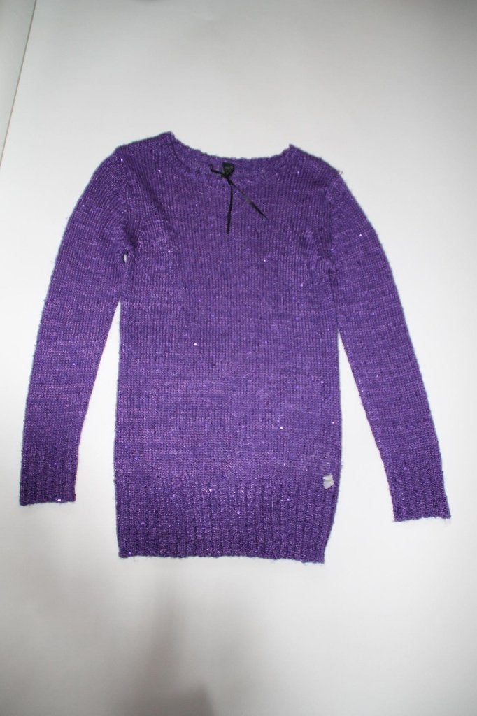 JILLY paarse trui met glitters 152 *~~nieuw~~*, Kinderen en Baby's, Kinderkleding | Maat 152, Verzenden, Nieuw, Meisje, Trui of Vest