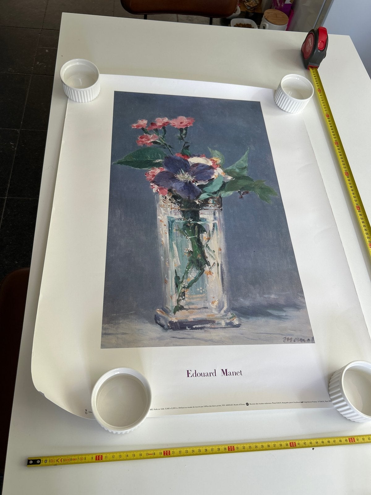 Edouard Manet - Bloemen in een vaas (print) 60x80 cm, Antiek en Kunst, Kunst | Schilderijen | Klassiek, Bloemen, Impressionistisch