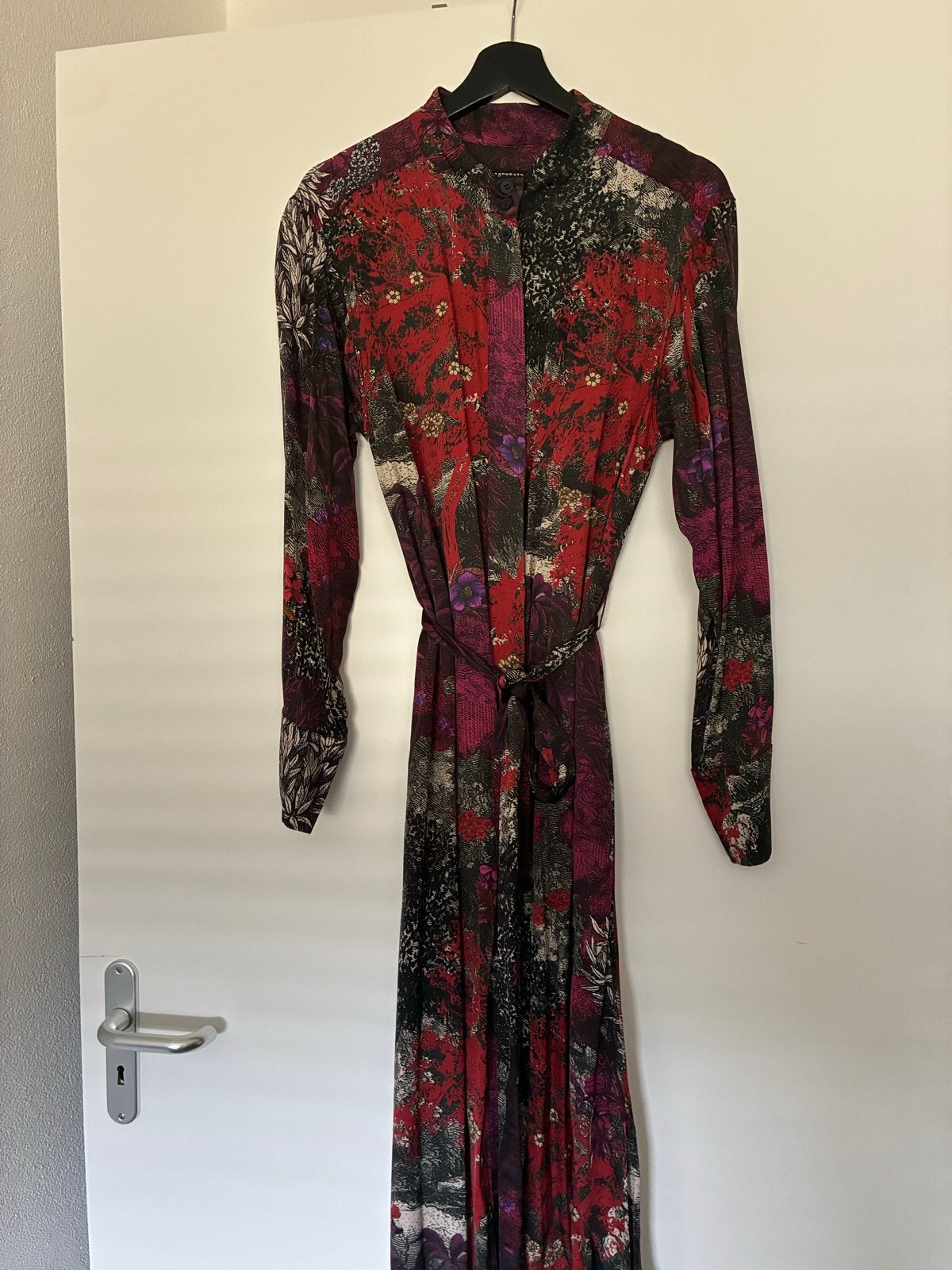 Expresso jurk met bloemenprint, maat 42, Maat 42/44 (L), Ophalen of Verzenden, Zo goed als nieuw, Rood