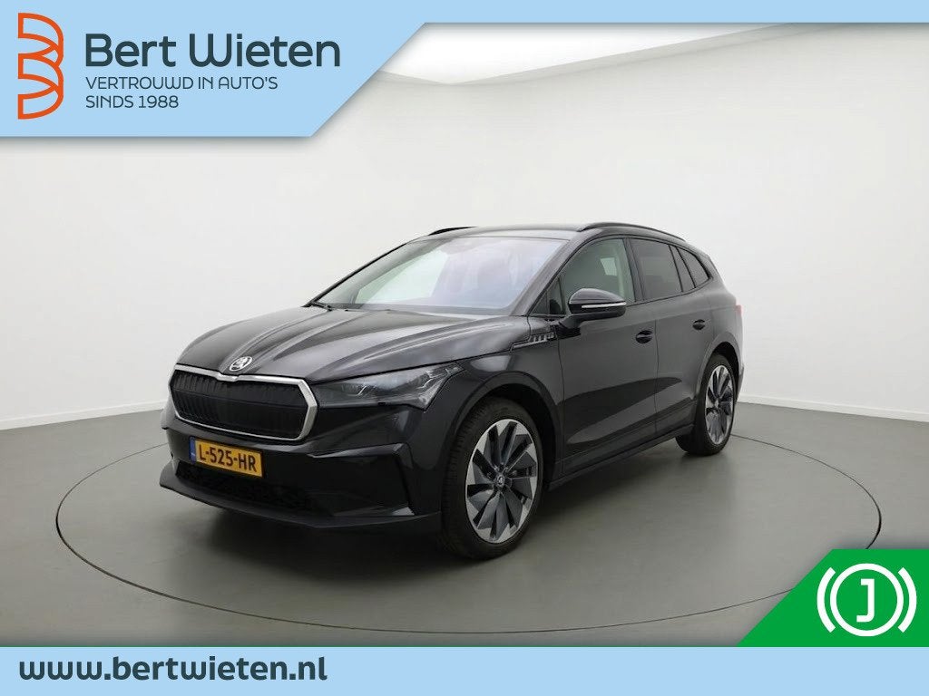 Skoda Enyaq iV 60 | Geen import | Trekhaak | Lederen bekledi, Automaat, Gebruikt, Zwart, 93 %