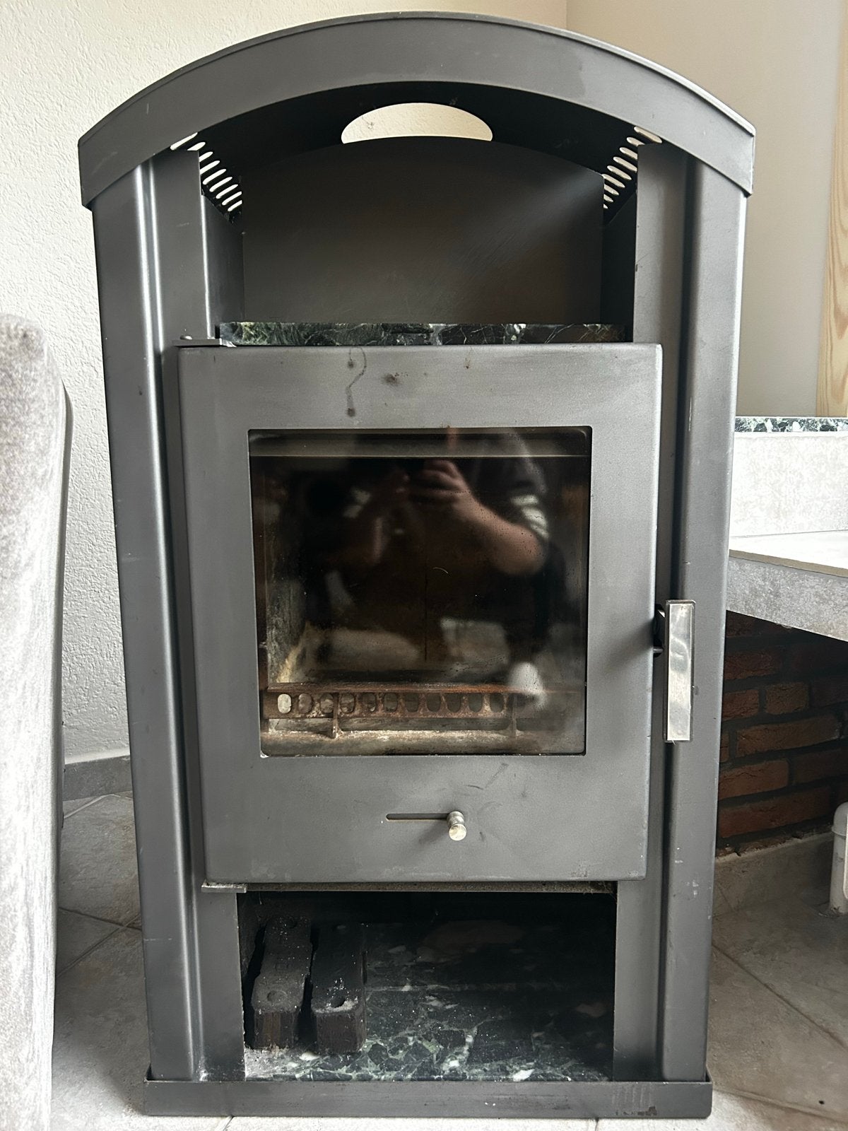 Houtkachel 6kw, Huis en Inrichting, Ophalen, Gebruikt, Vrijstaande haard, Houthaard
