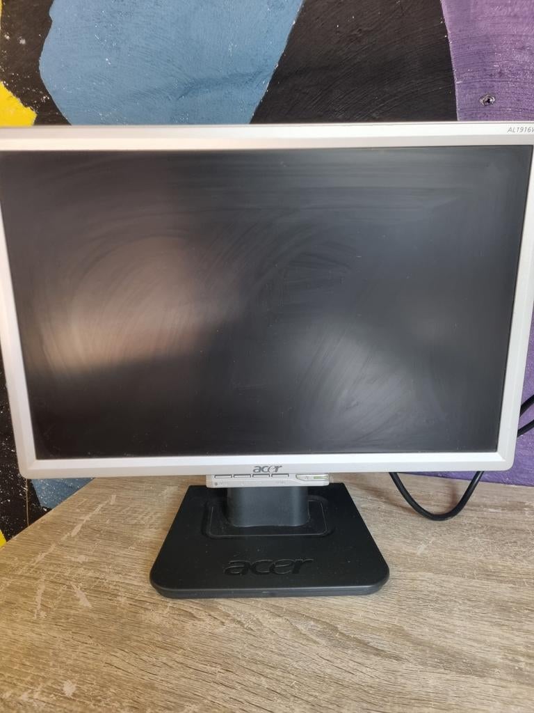 Acer AL1916W 19 inch monitor - Werkt goed, Computers en Software, Monitoren, Ophalen, Gebruikt, Overige typen, Onbekend