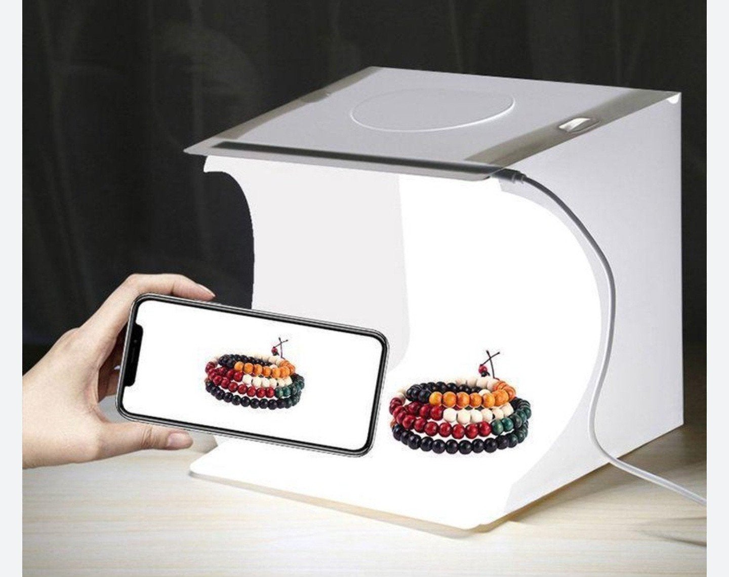 Mini Fotostudio Opvouwbaar met LED Verlichting, Audio, Tv en Foto, Fotografie | Fotostudio en Toebehoren, Nieuw, Mini fotostudio