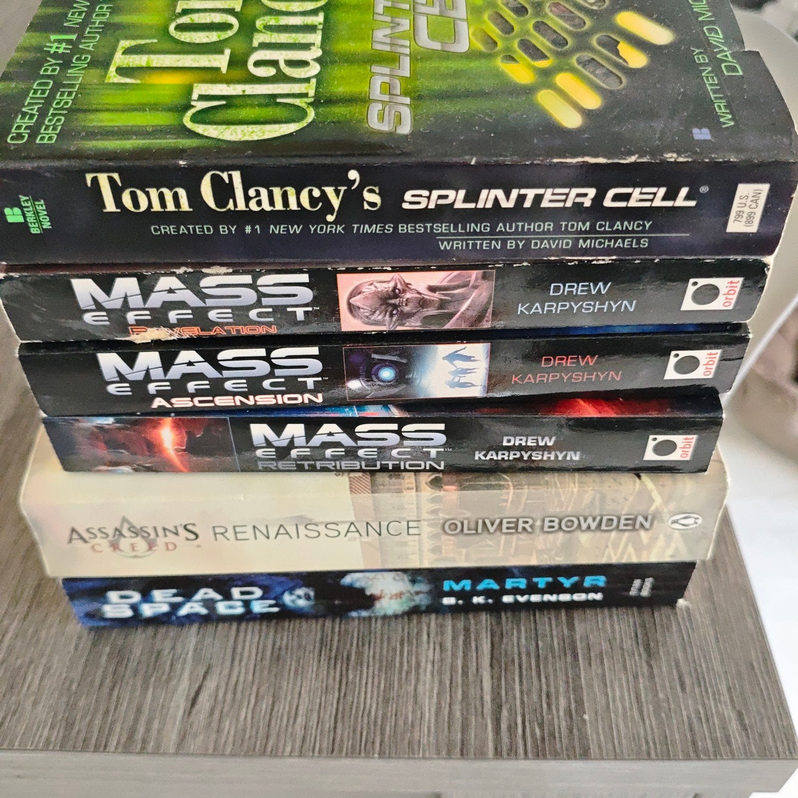 Boekenbundel: Tom Clancy, Mass Effect, Assassin's Creed, Boeken, Fantasy, Ophalen of Verzenden