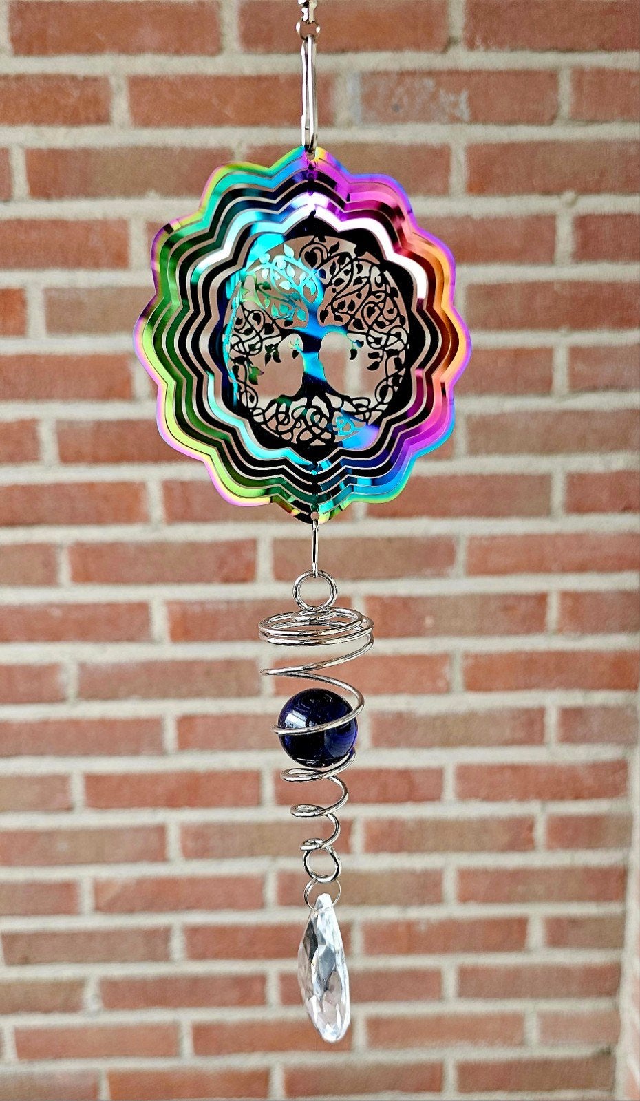 Kleurrijke Levensboom Windspinner. Helemaal nieuw!, Onbekend, Nieuw, Ophalen of Verzenden, Info@juudidith.nl
