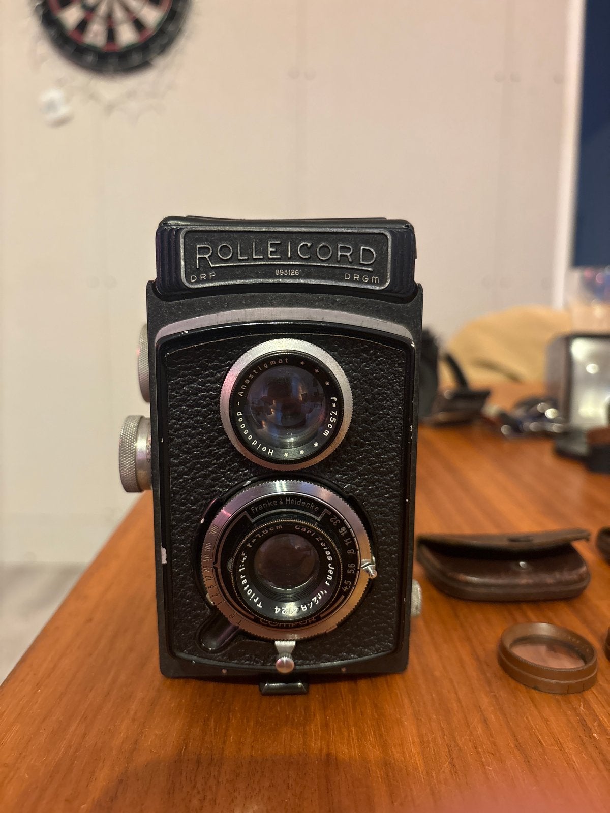 Rolleicord iic vooroorlogs + accessoires, Ophalen of Verzenden, Gebruikt, Spiegelreflex, Overige Merken