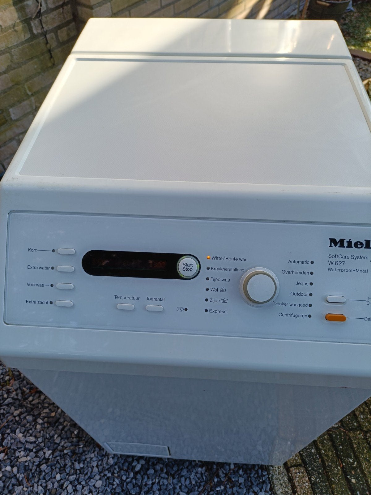 Miele W627 Bovenlader Wasmachine - SoftCare System, Witgoed en Apparatuur, Wasmachines, Ophalen, Gebruikt, Bovenlader, 90 tot 95 cm